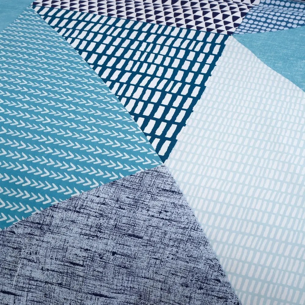 Set copripiumino e federa color foglia di tè per letto singolo 135x200 cm Larsson Geo – Catherine Lansfield