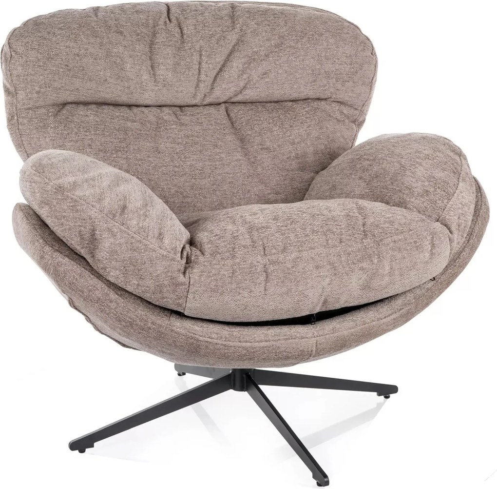 Poltrona Florence Raven – beige scuro / nero opaco