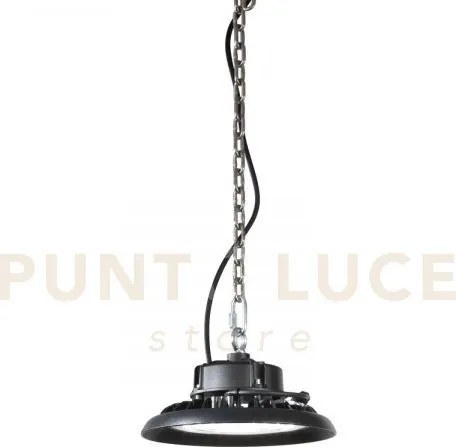 Lampada led high-bay avatar nera 100w 15000lm 4000k ip65 25,8x14,6cm