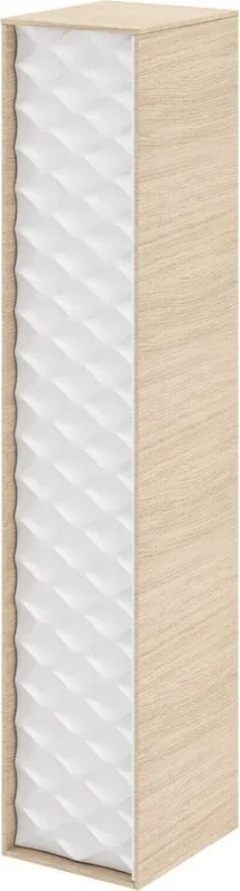 Colonna per mobile bagno Neo SENSEA 1 anta P 35 x L 30 x H 154 cm bianco laccato legno