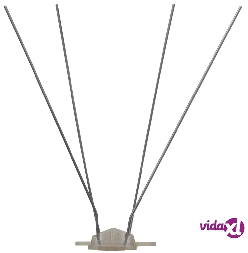 vidaXL Set Dissuasori per Uccelli e Piccioni 6 pz 4 File 3 m