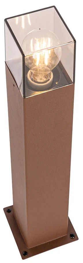 Lampada da terra per esterni industriale marrone ruggine 50 cm IP44 - Denmark