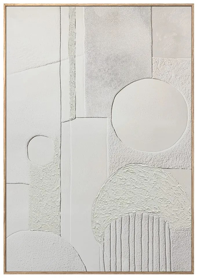 Quadro con elementi dipinti a mano 70x100 cm Lan – Styler