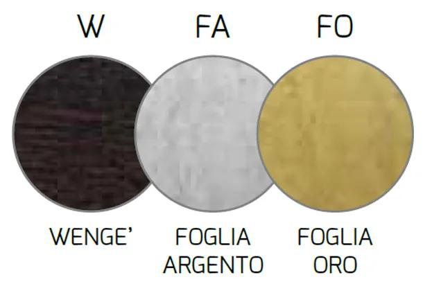 Applique Contemporanea Wood Metallo Foglia Argento Vetro Bianco 1 Luce G9