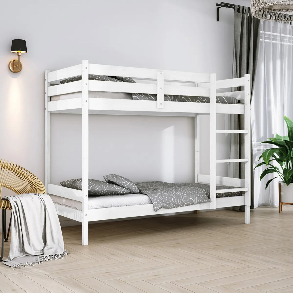 Letto a castello per bambini Kara 180x80 - bianco - letto