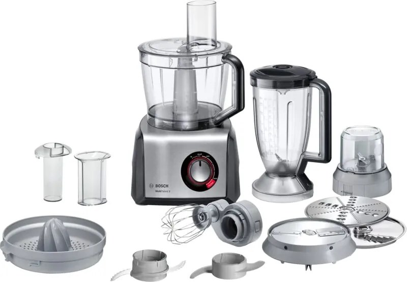 Bosch - MC812M844 robot da cucina 1250 w 3,9 l Nero, Acciaio inossidabile