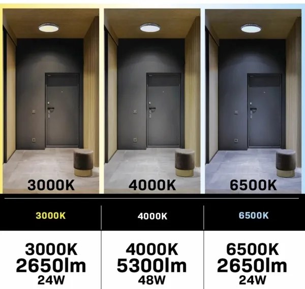 LED Plafoniera dimmerabile con ventilatore LED/48W/230V 3000-6500K + +TC