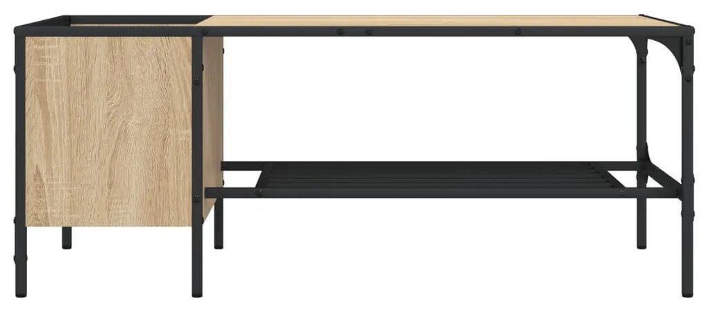Tavolino salotto ripiano rovere sonoma 100x51x40cm multistrato