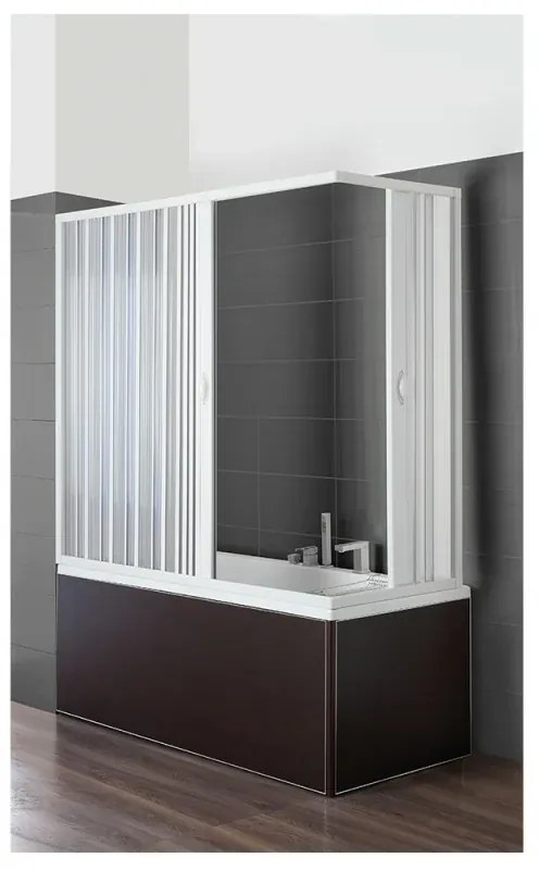 Box Vasca Soffietto 70x170cm in PVC Riducibile con Apertura Reversibile
