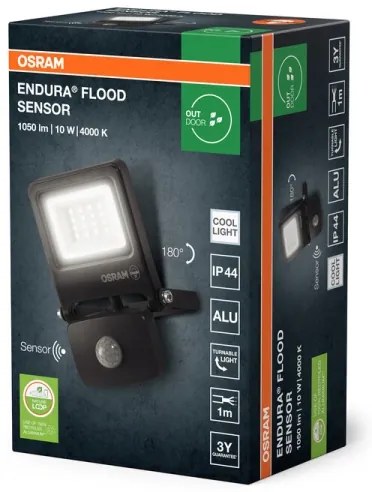 Osram - Proiettore LED con sensore ENDURA LED/10W/230V 4000K IP44