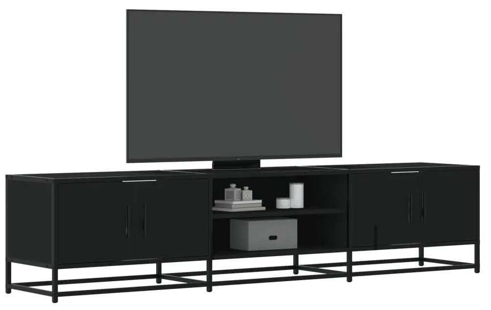 Mobile Porta Tv Nero 180x35x41 Cm İn Truciolato /