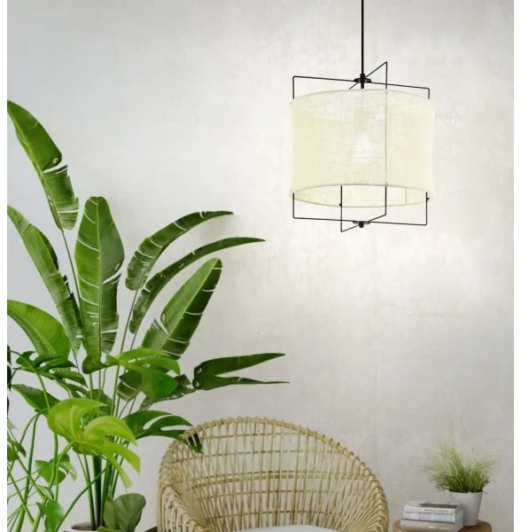 Eglo 79644 - Lampadario a sospensione con filo BRIDEKIRK 1xE27/40W/230V