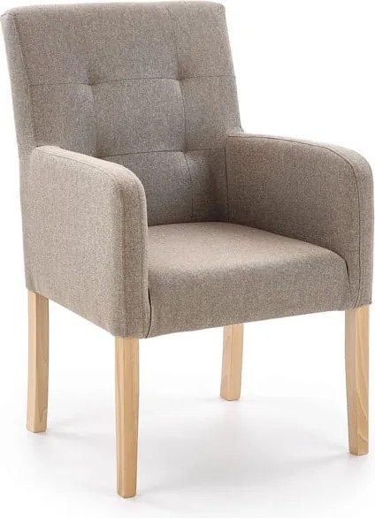 Poltrona imbottita Filo in beige - H 92 cm