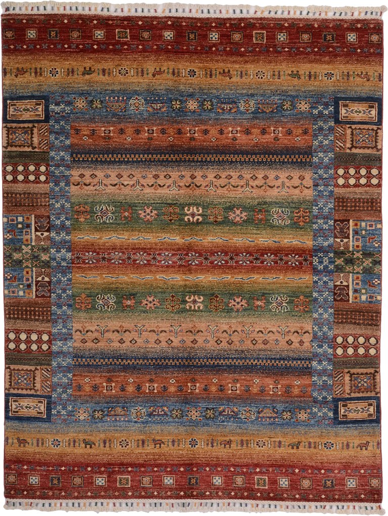 Samarkand Tappeto 160x200 (Pakistan) Annodato A Mano