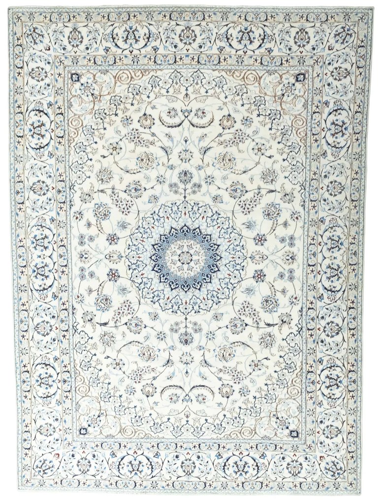 Nain Tappeto persiano 350x260 Beige (Iran) Annodato A Mano