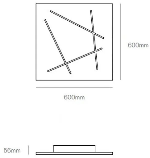 Flat plafoniera 51w 4000k 2700lm