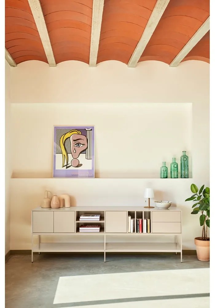 Mobile TV color crema 220x74x45 cm Platt – Teulat