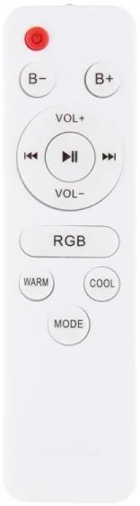 Globo - LED RGB Lampada da bagno con altoparlante RAFFY LED/18W/230V IP44 + +TC