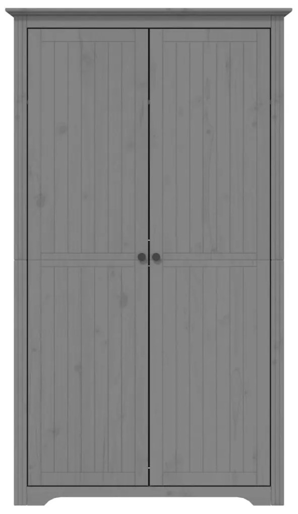 Armadio bodo 99x53,5x173 cm in legno massello di pino grigio