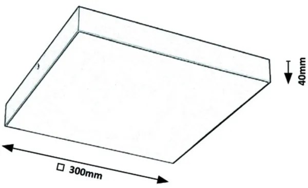 Rabalux - Plafoniera LED/24W/230V 2800-6000K IP44 nera