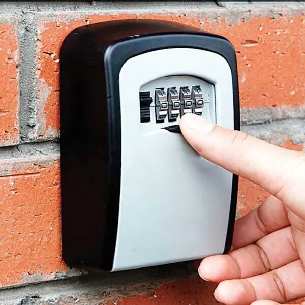Portachiavi murale Keybox – Combinazione 4 cifre, lega zinco, con kit montaggio