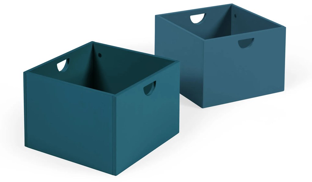 Kave Home - Set 2 cassetti per mobile contenitore Nunila in MDF blu