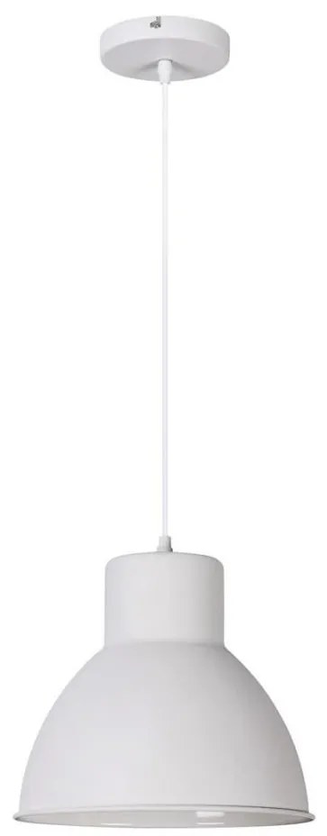 Rabalux 2577 - Lampadario DEREK 1xE27/60W/230V bianco