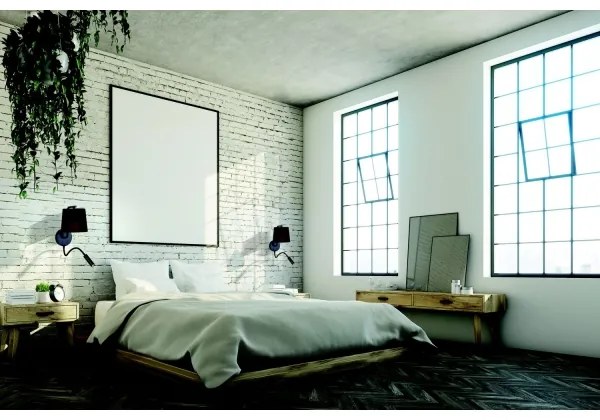 Zambelis H57 - Lampada LED flessibile 3W + 1xE27 40W 230V nero