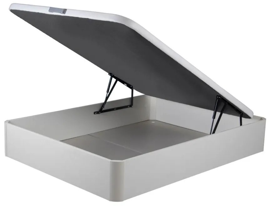 Rete letto contenitore in similpelle 140 x 190 cm Bianco opaco - ONIRY  di DREAMEA Play
