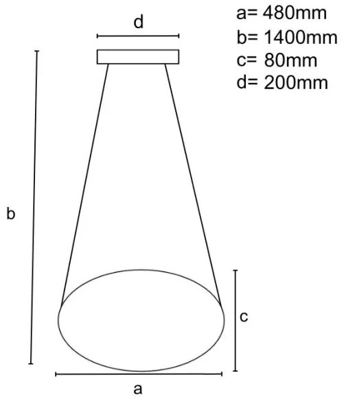 Lampadario a sospensione con filo LED dimmerabile LED/65W/230V 3000-6500K oro + telecomando