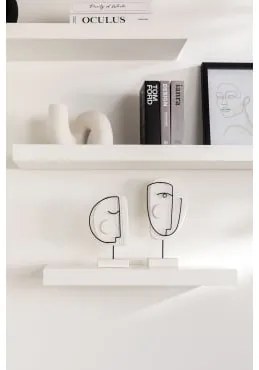 Set di 3 mensole Jario Bianco Legno - Sklum