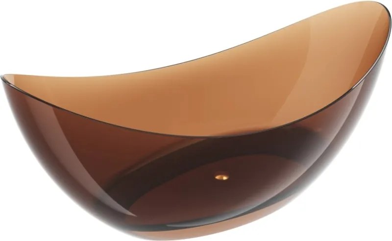 Mexen Vea earth vasca da bagno freestanding trasparente 180 x 80 cm, tappo cromato - 58091808005