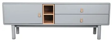 Mobile TV Home ESPRIT Azzurro Grigio polipropilene Legno MDF 140 x 40 x 55 cm