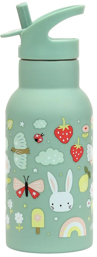 A Little Lovely Company - borraccia in acciaio inox, 350 ml - allegria