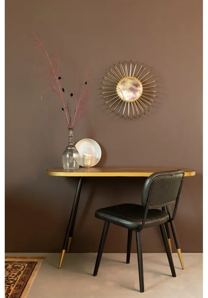 Sedia da pranzo nera Jake Worn - White Label