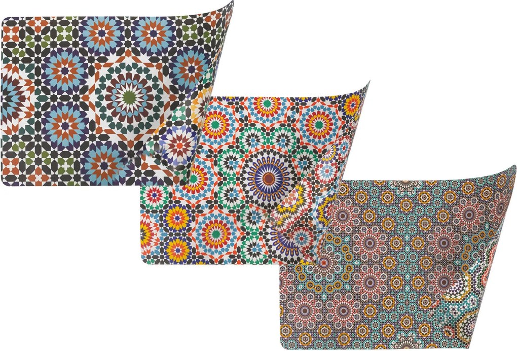 Set 6 Tovagliette Rettangolare Double Face VdE Tivoli 1996 Marrakech...