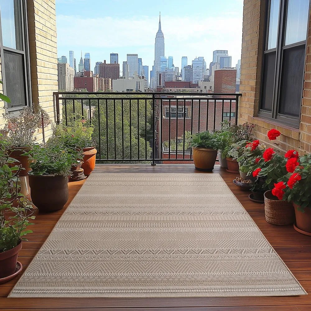 Tappeto da interno ed esterno beige 200x290 cm Desert 1303 – Ayyildiz Carpets