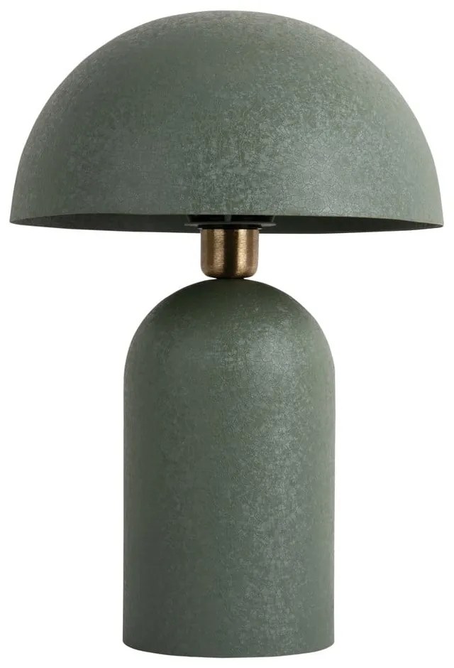Lampada da tavolo verde con paralume in metallo (altezza 43 cm) Boaz - Leitmotiv
