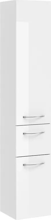Colonna per mobile bagno Solitaire PELIPAL 1 cassetto 2 ante P 33 x L 30 x H 168 cm bianco lucido