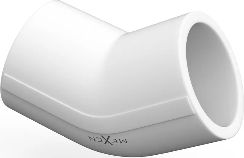 Mexen PPR gomito 45° saldato per tubi PPR 25 x 25, PN20 - W97337-2525-00