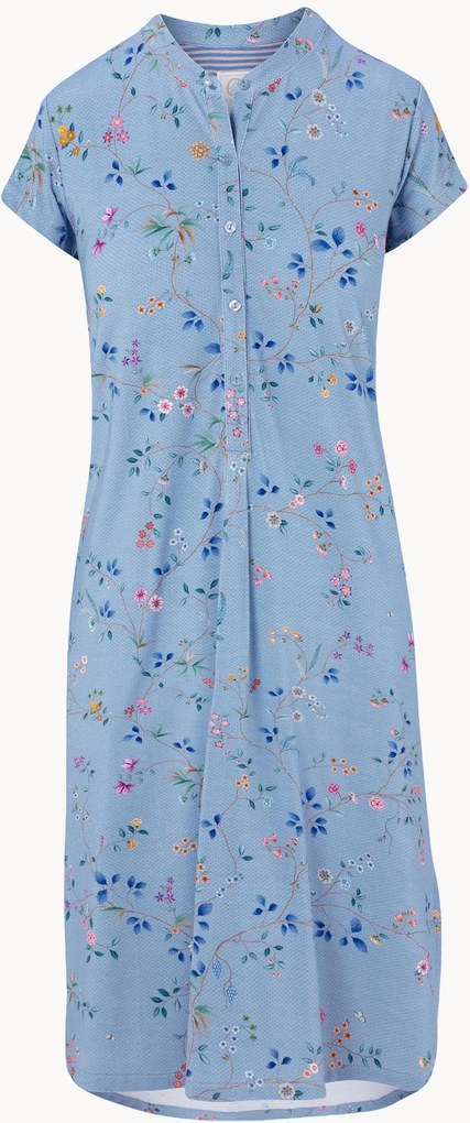 Camicia da notte corta in viscosa con maniche corte Dalia Delhi Dreams
