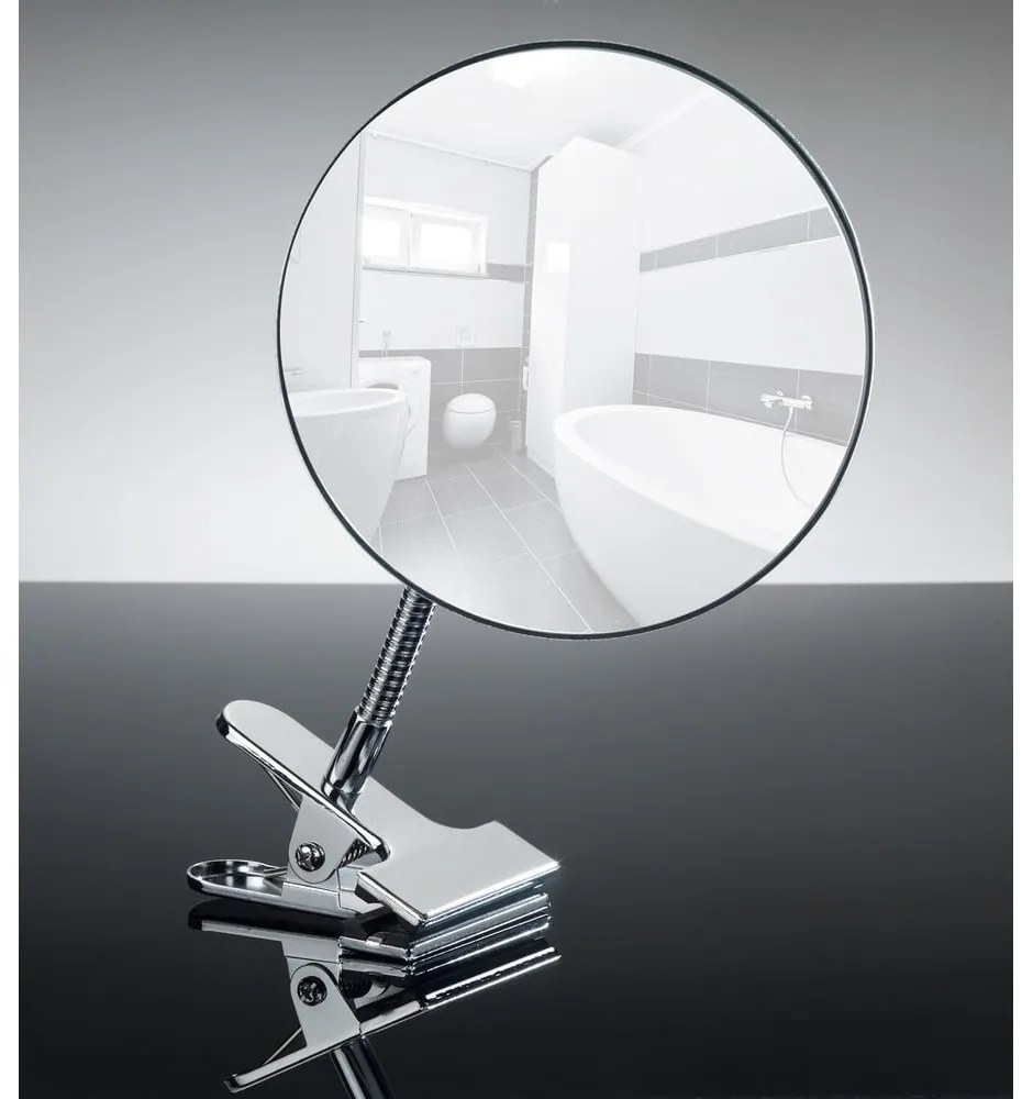 Specchio per make-up con ingrandimento (5x) ø 15 cm Clip – Wenko
