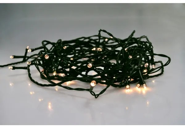 Solight 1V05-WW- Catena LED natalizia da esterno 500xLED/8 funzioni IP44 55m bianco caldo