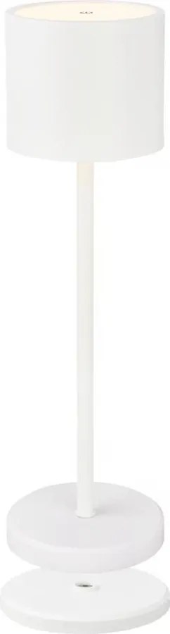 Briloner 7521016 - Lampada da tavolo LED dimmerabile SIGO 2,5W/5V IP44 2600 mAh bianca