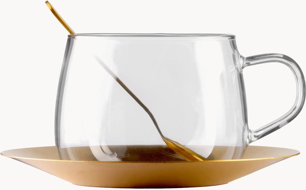 Tazza da caffè con piattino e cucchiaino Eva