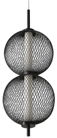 Lampada a sospensione LED su cavo PUMA LED/10W/230V Ø 14 cm nero