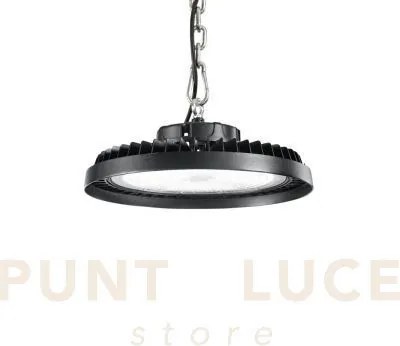 Plafoniera led avrocar nera in alluminio 300w 45000lm 4000k d.38,5c...