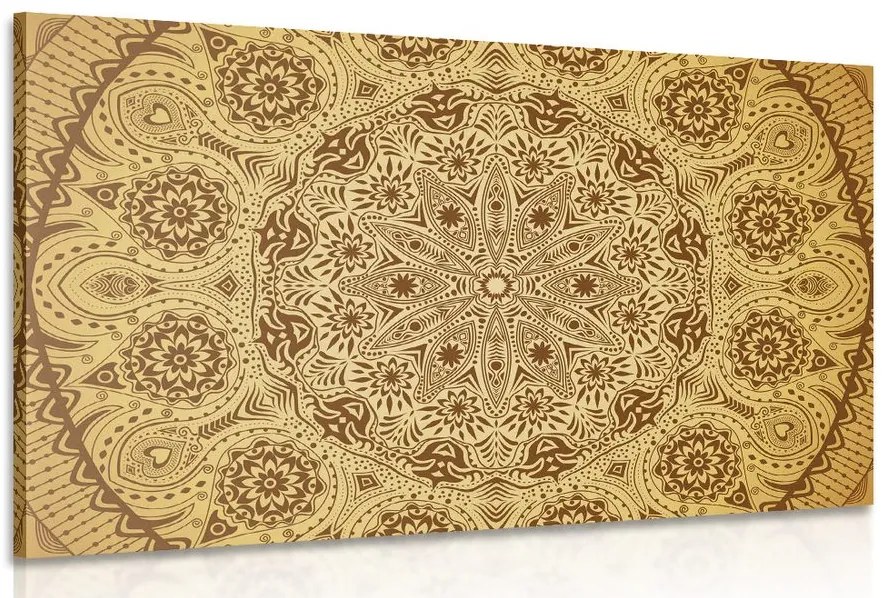 Stampa su tela – Mandala ornamentale con pizzo
