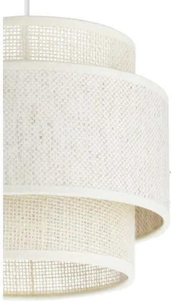 Lampadario sospeso su cavo BOHO 3xE27/60W/230V crema/iuta