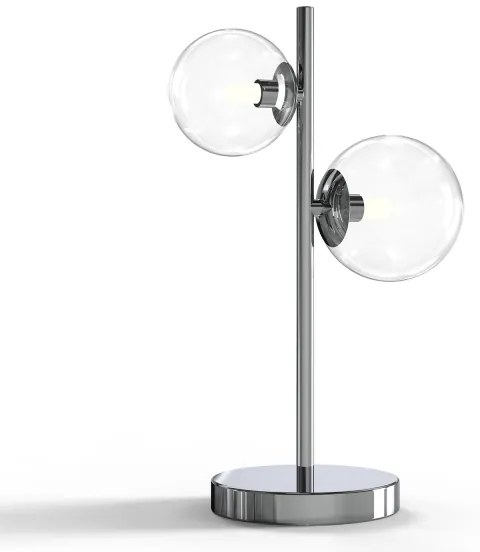 ONLI - Lampada da tavolo KIMBERLY 2xG9/6W/230V 40 cm cromo lucido